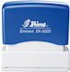 Shiny Eminent Self-Inking Stamp in Greek Language with Blue Ink