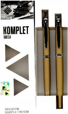 Zenith Σετ Στυλό Ballpoint με Πένα από Ατσάλι Χρυσό