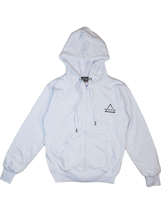 Paco & Co Cardigan With Hood White