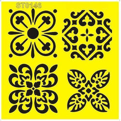 Next Plastic Stencil "pattern 5" 16x16cm St0146β 25286------2