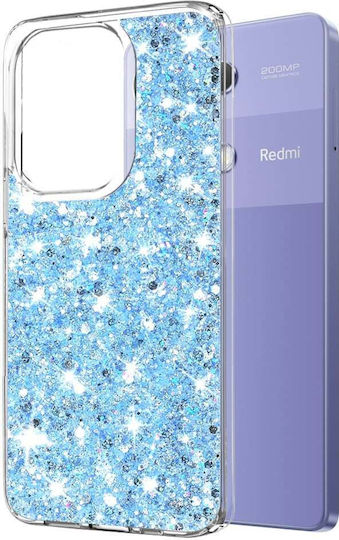 Techsuit Umschlag Rückseite Kunststoff / Silikon Blau (Redmi Note 13 Pro 4G / Poco M6 Pro 4G)