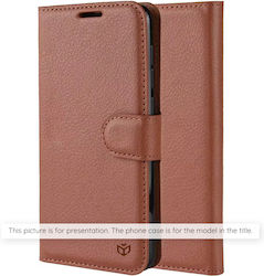 Techsuit Book Leather Brown (Redmi Note 12 Pro 5G)