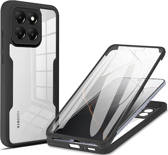 Techsuit ColorVerse 360 Full Cover Silicone Set with Tempered Glass Black Xiaomi 14
