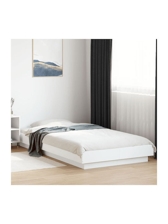 Υπόστρωμα Pat Single Din Lemn Alb Cu Plăci Pentru Saltea 90x200cm