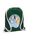 Koupakoupa Bluey Dog Τσάντα Πλάτης Γυμναστηρίου Πράσινη
