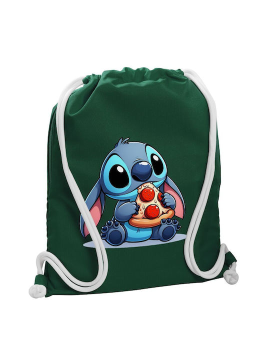 Koupakoupa Stitch Pizza Детска Раница Зелена