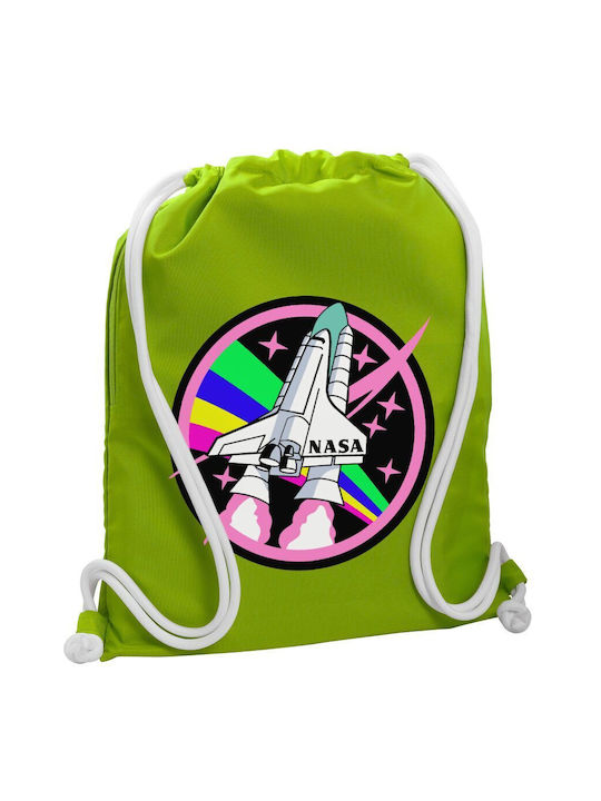 Koupakoupa Nasa Pink Gym Backpack Green