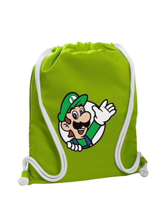 Koupakoupa Super Mario Luigi Win Gym Backpack Green