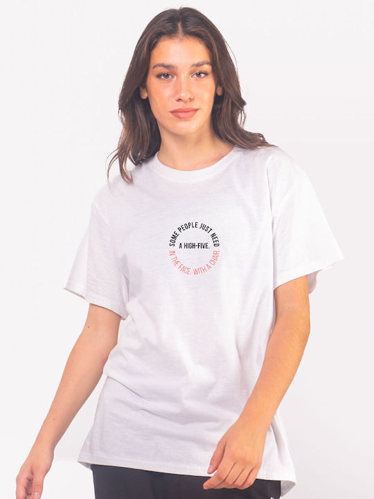 The Lady Γυναικείο T-shirt Άσπρο