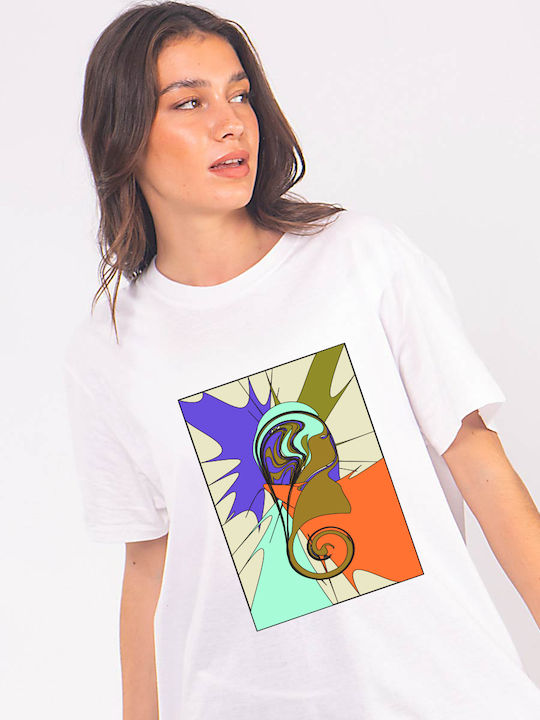 The Lady Γυναικείο T-shirt Άσπρο