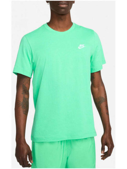 Nike Ανδρικό T-shirt Κοντομάνικο Πράσινο
