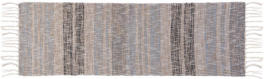 Nef-Nef Homeware Bayen Rutschfest Teppich Rechteckig Sommer aus Jute mit Fransen Beige / L.blue
