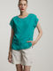 Bill Cost pentru Femei Bluză Mâneci scurte Verde