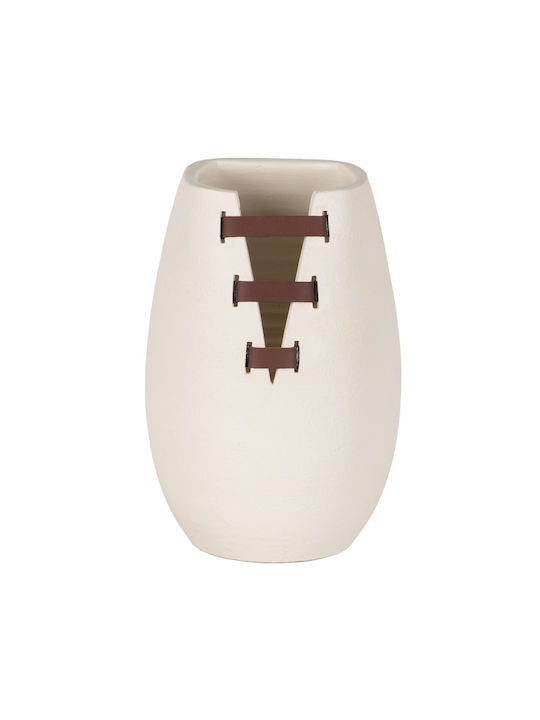 BigBuy Decorative Vase White 20x20x30cm