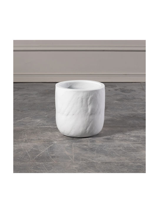 Supergreens Flower Pot 25x25cm in White Color A-1470-8