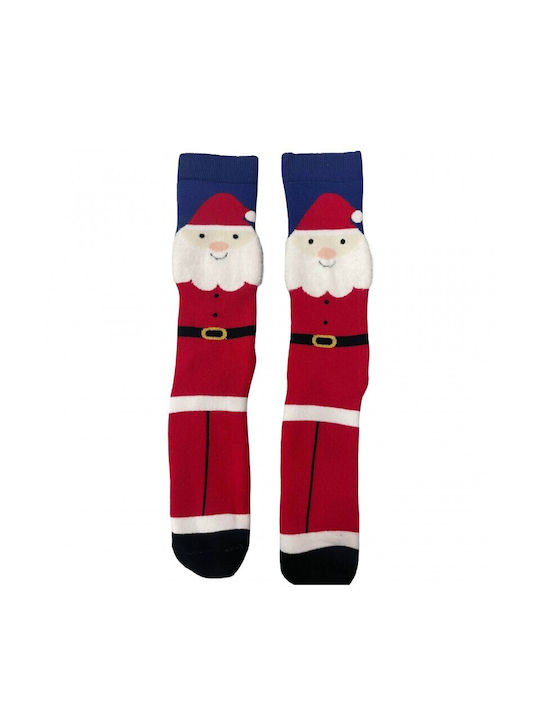 Ekmen Women's Christmas Socks Blue - Red