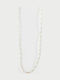 Mini-Perlen-Halskette Transparent Gold Himmelblau