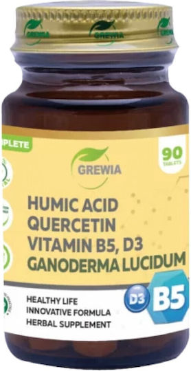 Хуминова Киселина, Кверцетин, Витамин B5, D3 и Ganoderma Lucidum 90 Таблетки