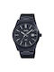 Casio Standard Watch Battery with Black Metal Bracelet