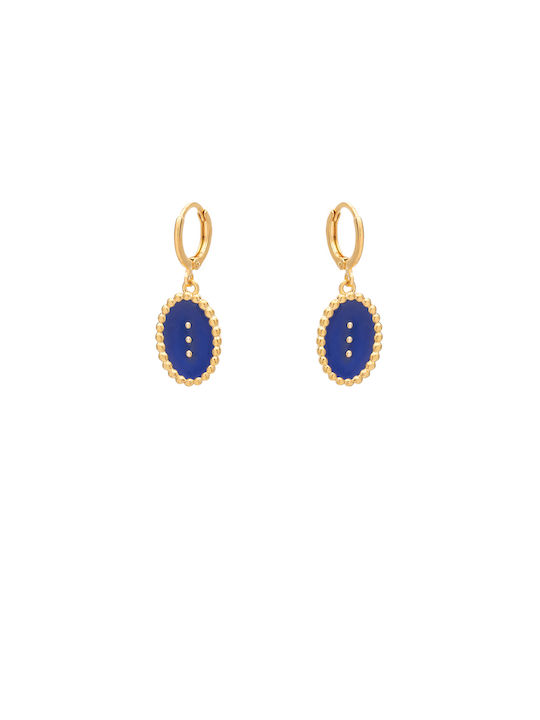 Hanging Earrings Three Wishes Blue