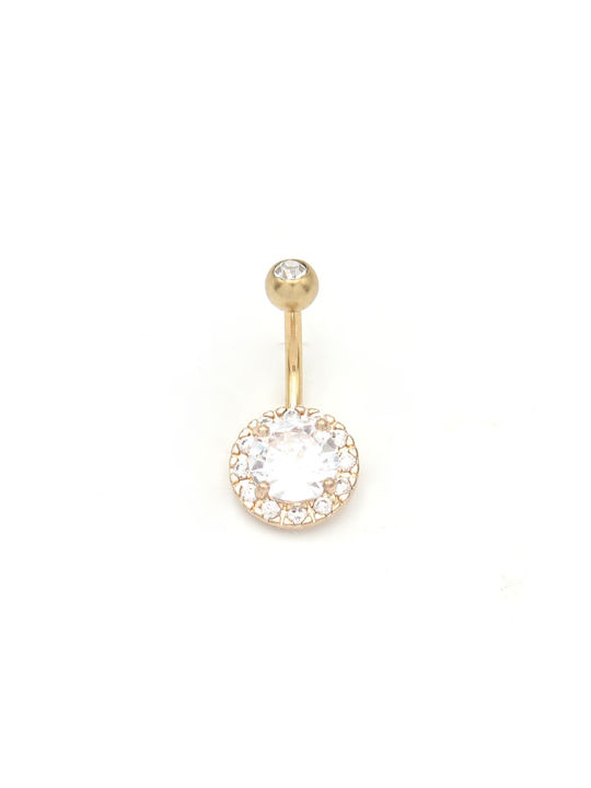 Nire Navel Earring made of Steel Gold Plated