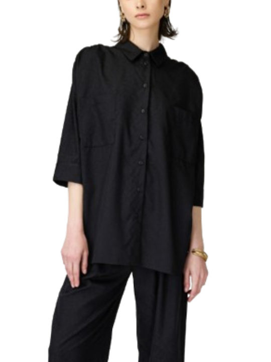 Sarah Lawrence Women's Long Sleeve Shirt Black