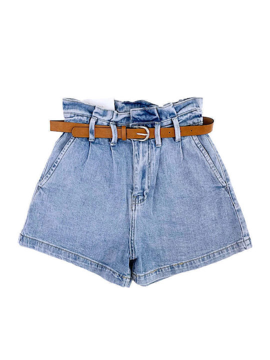 Women's Jean High-waisted Shorts Blue