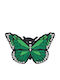 Decorative Shoe Charm Butterfly Green 90005 G Butterfly