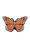 Decorative Shoe Charm Butterfly Orange 90005_O-Butterfly