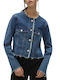 Vero Moda Women's Short Jean Jacket for Spring or Autumn Medium Blue