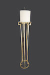 Metallic Gold Candle Holder Fa646690 La Vista Lvs-fa646690