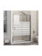 Karag Shower Screen for Shower with Sliding Door 70x180cm Serigrafato Cromo