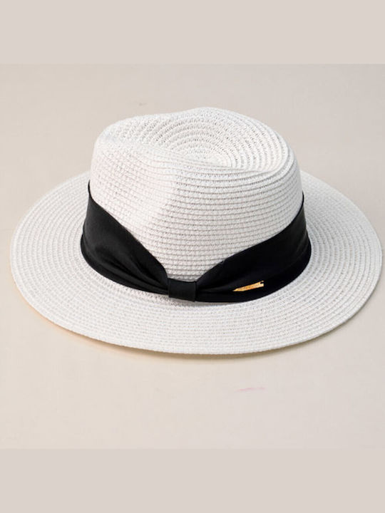 Potre Frauen Korbweide Hut Weiß