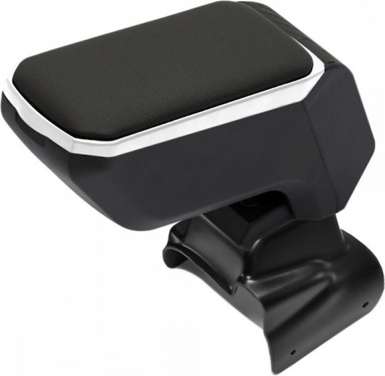 S-dizayn Car Leather Armrest for Volkswagen Polo Black