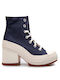 Chuck 70 De Luxe Heel Femei tip botine Albastru marin