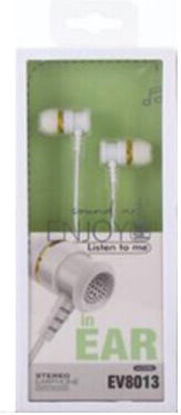 EV8013 In-Ear Freisprecheinrichtung Kopfhörer mit Stecker 3.5mm Weiß