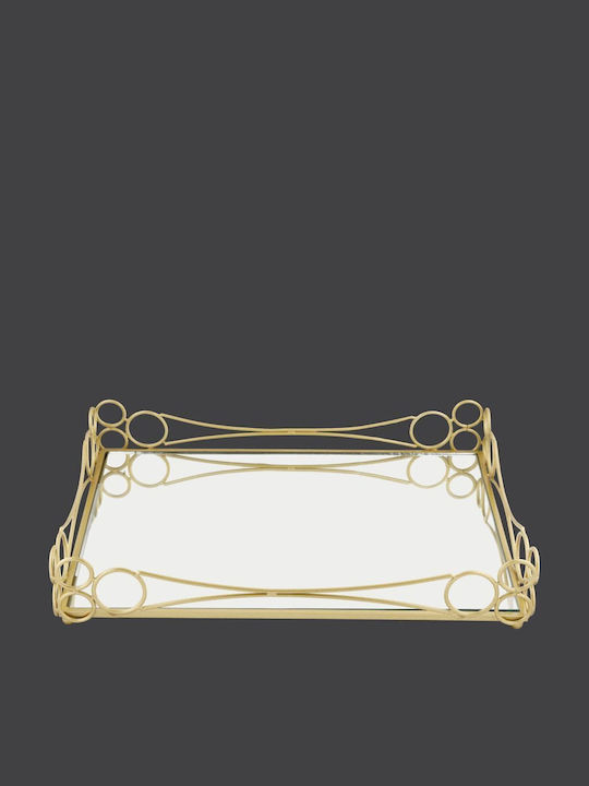 La Vista Wedding Tray from Metallic with Mirror Gold