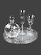 La Vista Wedding Decanter Set with Crystal Metallic Wine Glass 2 Pieces