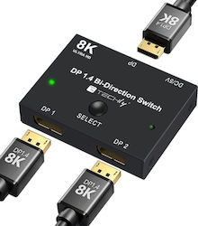 Techly IDATA-DP-2DP-8KT Splitter