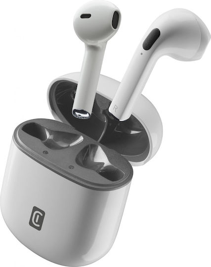 Cellular Line Style Color In-Ear Bluetooth-Freisprecheinrichtung Kopfhörer mit Ladeetui Weiß