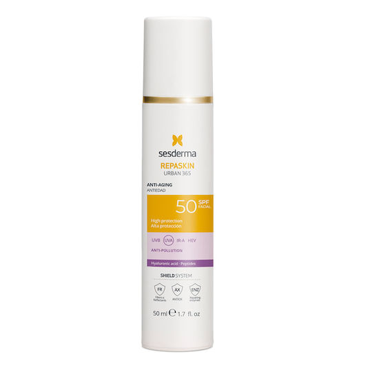 Sesderma Repaskin Urban 365 Protectie Solara Waterproof Față SPF50 50ml