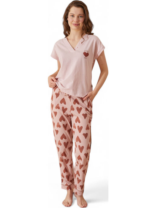 Summer Women's Pyjama Set Pink
