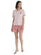 Summer Women's Pyjama Set Pink