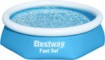 Bestway Fast Set Πισίνα PVC Φουσκωτή 244x244x66εκ.