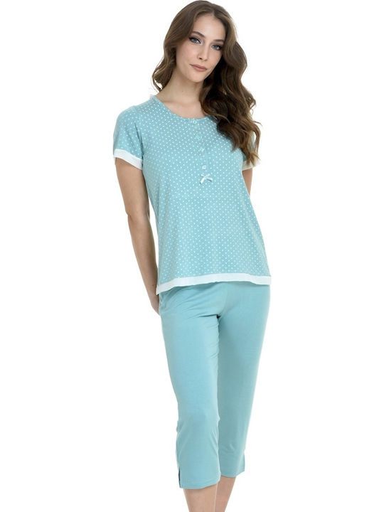 Zen by Daisy Summer Women's Pyjama Set Turquoise