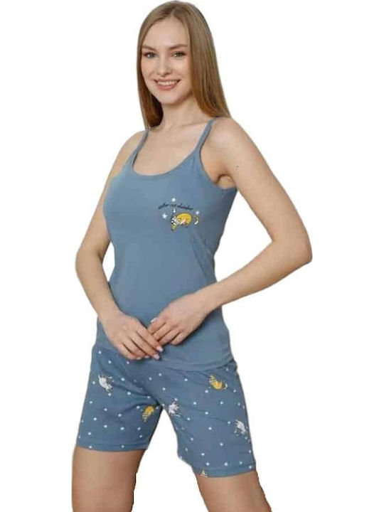 Mirano Homewear Summer Women's Pyjama Set Blue