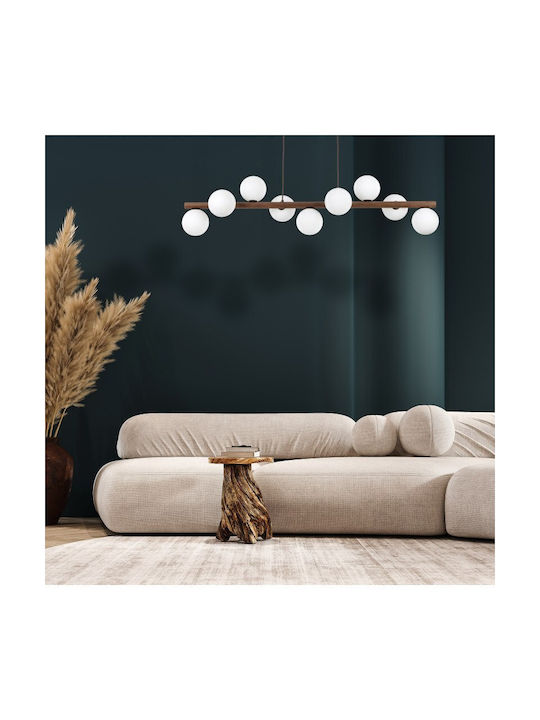 TK Lighting Estera Pendant Light Brown Rail