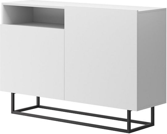 Μπουφές Ξύλινος Λευκό 120x37x82cm