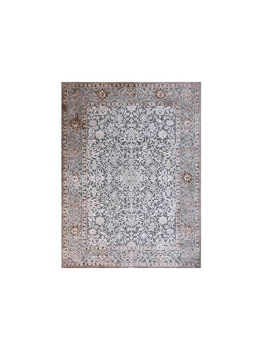 Klonaras Zira Rug Round Summer Cotton Grey Cream