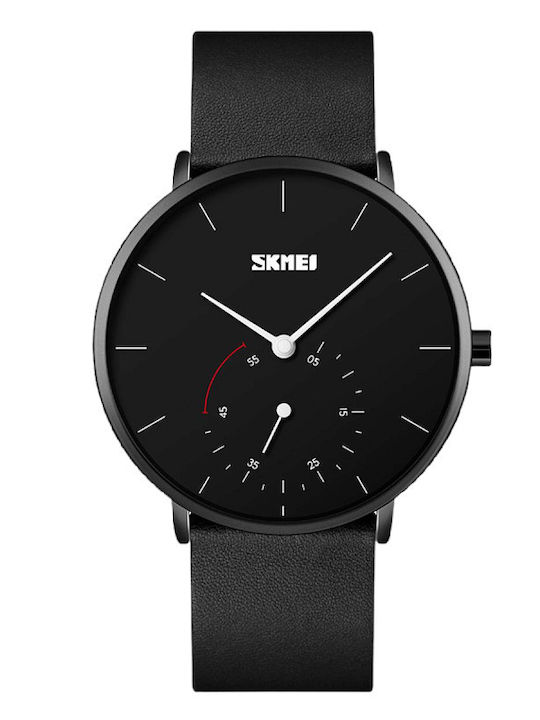 Skmei 9213 Men's Watch 40mm Battery with Stainless Steel Bracelet Black